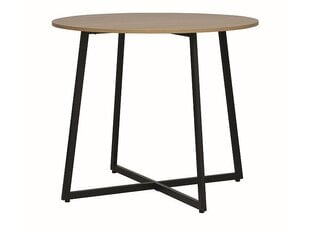 Обеденный стол Signal Luna, коричневый/черный цвет цена и информация | Кухонные и обеденные столы | 220.lv