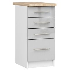 Кухонный шкаф Akord Oliwia S40, серый/белый цвет цена и информация | Кухонные шкафчики | 220.lv