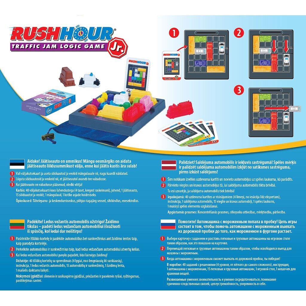 Galda spēle ThinkFun Rush Hour Junior цена и информация | Galda spēles | 220.lv