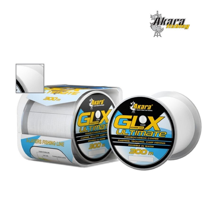 Makšķeraukla Akara GLX Ultimate Fluorocarbon, 300 m cena un informācija | Makšķerauklas | 220.lv