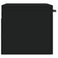 Sienas skapītis, melns, 60x36,5x35 cm, inženierijas koks цена и информация | Vannas istabas skapīši | 220.lv