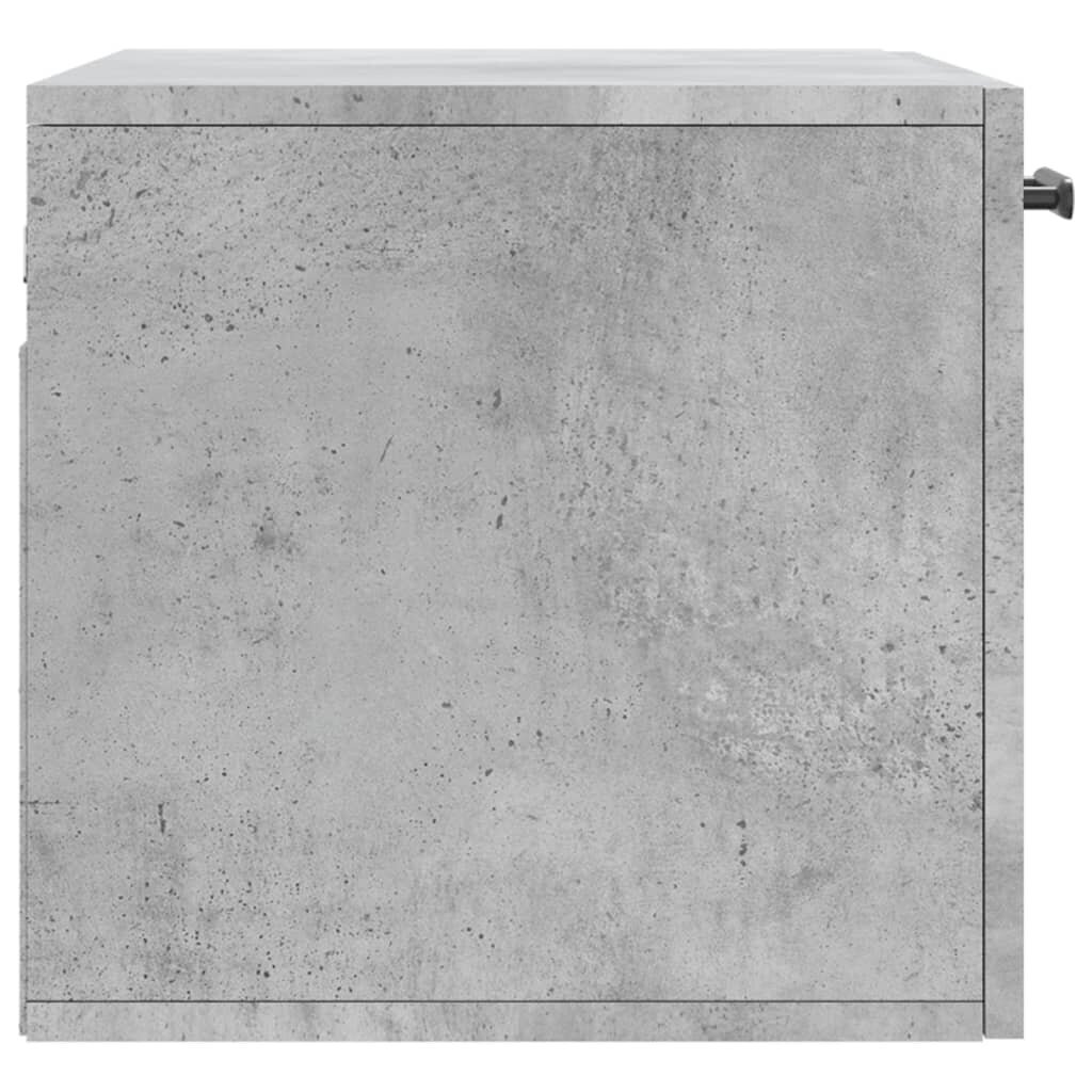 Sienas skapītis, betonpelēks, 60x36,5x35 cm, inženierijas koks цена и информация | Vannas istabas skapīši | 220.lv
