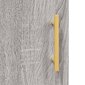 Kumode, pelēka ozolkoka, 69,5x34x90 cm, inženierijas koks cena un informācija | Skapīši viesistabai | 220.lv