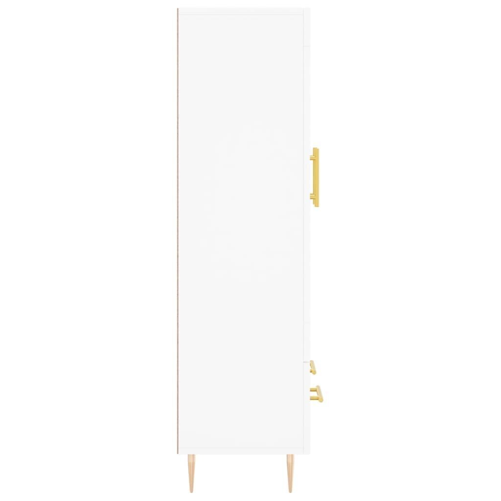 Augstais skapītis, balts, 69,5x31x115 cm, inženierijas koks цена и информация | Kumodes | 220.lv