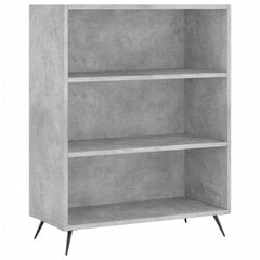 vidaXL книжный шкаф, серый дуб, 105x24x102 см  цена и информация | Полки | 220.lv