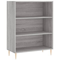 vidaXL книжный шкаф, серый дуб, 105x24x102 см  цена и информация | Полки | 220.lv