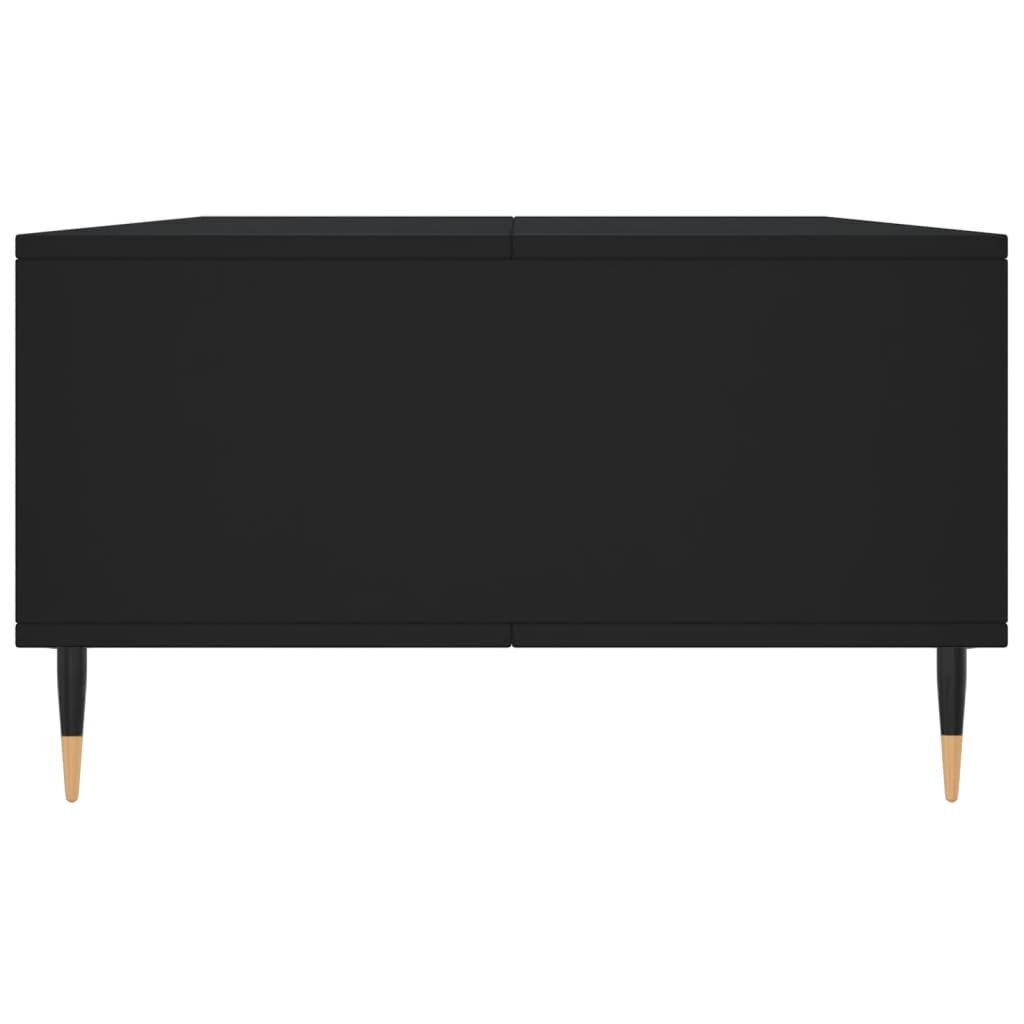 Kafijas galdiņš, melns, 104x60x35 cm, inženierijas koks cena un informācija | Žurnālgaldiņi | 220.lv