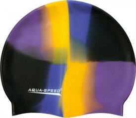 Шапочка для плавания Aqua Speed Bunt, темно синяя/желтая/фиолетовая/черная цена и информация | Шапочки для плавания | 220.lv