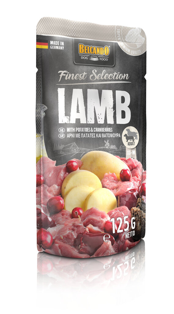 Belcando Lamb with Potatoes & cranberries suņiem Ar jēru, kartupeļiem un dzērvenēm 125g цена и информация | Konservi suņiem | 220.lv