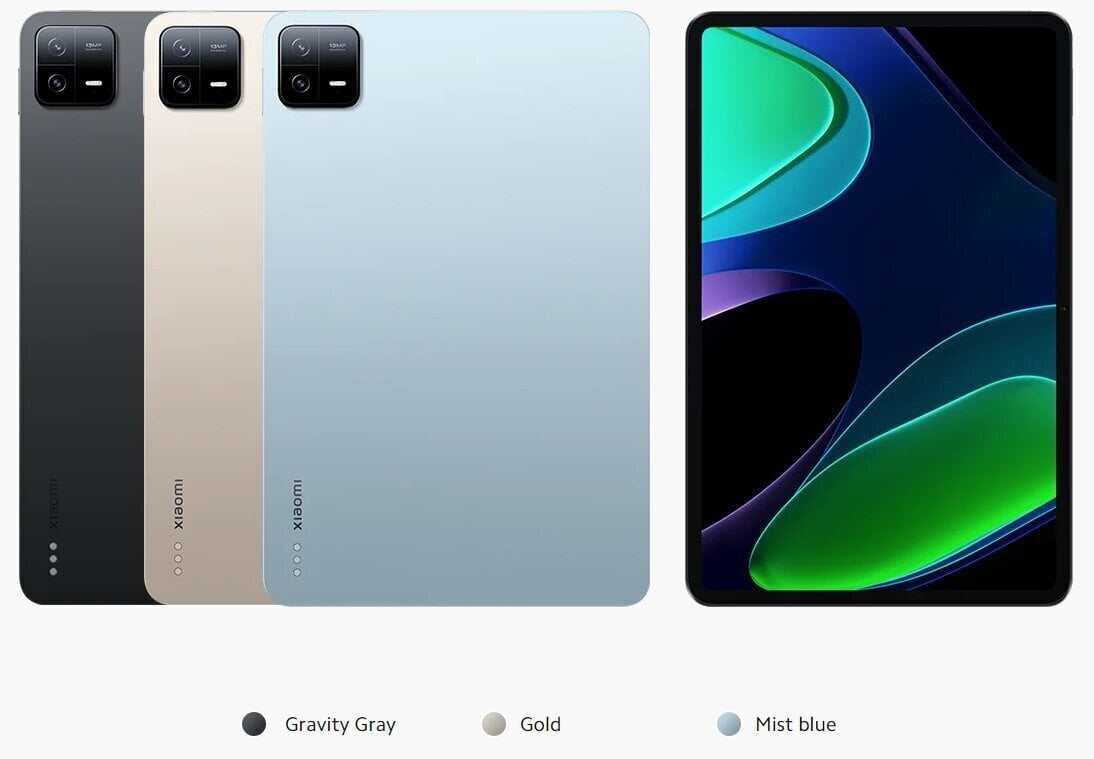Xiaomi Pad 6 Gravity Gray VHU4362EU cena un informācija | Planšetdatori | 220.lv