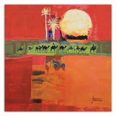 Glezniecība uz audekla, Ēģiptes kamieļu ceļojums cena un informācija | Gleznas | 220.lv