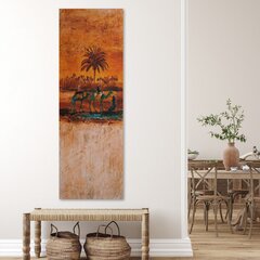 Glezniecība uz audekla, Divi kamieļi tuksnesī cena un informācija | Gleznas | 220.lv