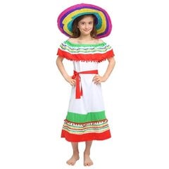 Meksikas kostīms meitenēm цена и информация | Карнавальные костюмы, парики и маски | 220.lv