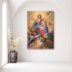 Glezniecība uz audekla, Madonna ar bērnu starp eņģeļiem, Segovija cena un informācija | Gleznas | 220.lv