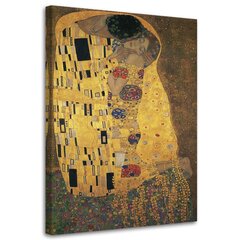 Glezniecība uz audekla, Skūpsts - G. Klimts, reprodukcija цена и информация | Картины | 220.lv