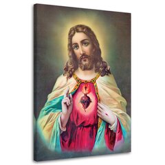 Glezniecība uz audekla, Jēzus Kristus sirds цена и информация | Картины | 220.lv