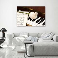 Glezniecība uz audekla, Roze uz klavierēm cena un informācija | Gleznas | 220.lv