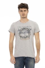 Trussardi Action. Мужская футболка. Цвет чёрный.100% хлопок цена и информация | Мужские футболки | 220.lv
