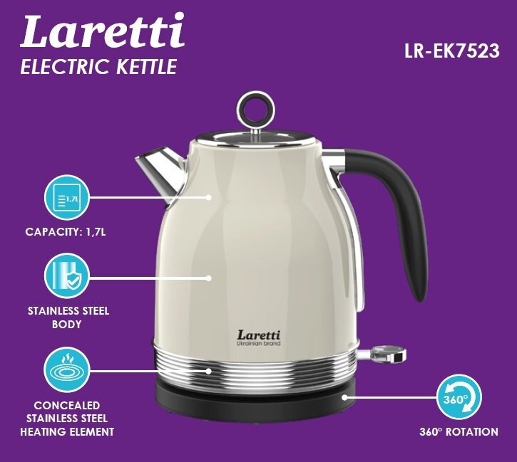 Laretti LR-EK7523 цена и информация | Elektriskās tējkannas | 220.lv