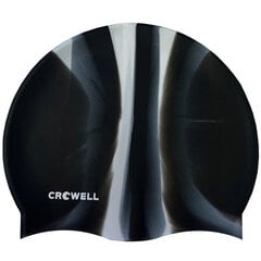 Peldcepure Crowell Multi Flame, melna/pelēka cena un informācija | Peldcepures | 220.lv