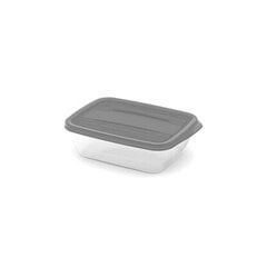 Пищевой контейнер прямоугольный 0,5 л Vedo прозрачный серый цена и информация | Посуда для хранения еды | 220.lv