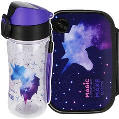 Ūdens pudeles un brokastu kastes komplekts Starpak Unicorn Galaxy 491395 486109 цена и информация | Фляги для воды | 220.lv