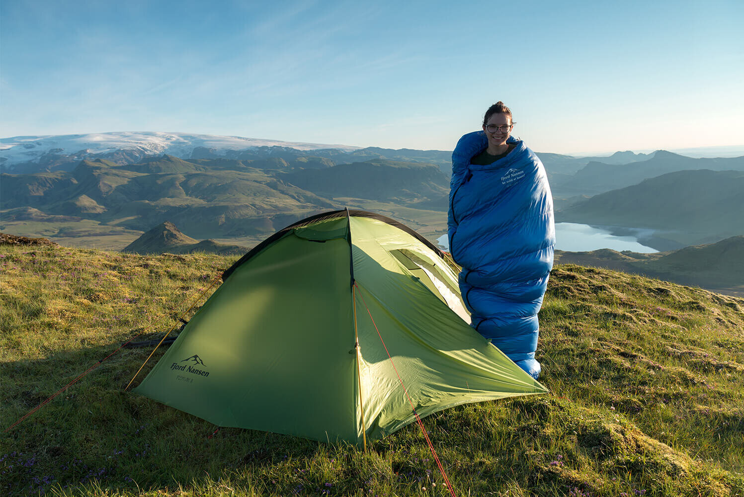 Dūnu guļammaiss Nordkapp 500, 225x85x35 cm, zils cena un informācija | Guļammaisi | 220.lv