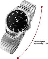 Просто посмотрите мужские часы из нержавеющей стали, элегантная классическая аналоговая кварцевая Quartz JW20161 (серебряный черный) B09476VMFK цена и информация | Мужские часы | 220.lv