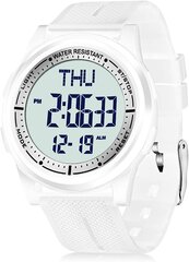 Wifort Digital Watches Мужчины женщины, 5 атм для водонепроницаемых наручных часов с EL фоновым освещением с двойным часовым поясом. B086YL1XTD цена и информация | Мужские часы | 220.lv