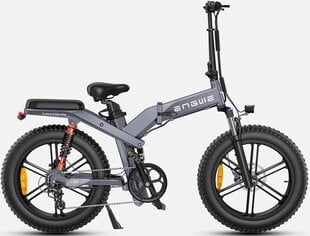 Elektriskais velosipēds Engwe X20, 20", pelēks, 750W, 22,2Ah цена и информация | Электровелосипеды | 220.lv