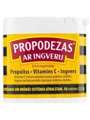 Uztura bagātinātājs Propodezas ar ingveru, tab. N50 cena un informācija | Vitamīni, preparāti, uztura bagātinātāji labsajūtai | 220.lv