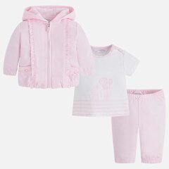 Детский комплект Mayoral 4765*72, натурально-белый / розовый цена и информация | Комплекты одежды для новорожденных | 220.lv