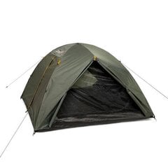 Četrvietīga telts Campus Correo, 300 x 120 cm, zaļa cena un informācija | Teltis | 220.lv