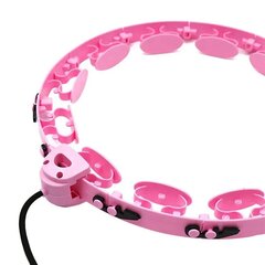 Masāžas vingrošanas riņķis Smart Hula Hoop HHP008, rozā цена и информация | Обручи, гимнастические палки | 220.lv