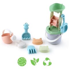 Набор для песка в ведре с катушкой WOOPIE GREEN, 9 шт. цена и информация | Игрушки для песка, воды, пляжа | 220.lv