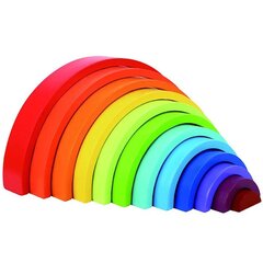 Puzle Tooky Toy Montessori Rainbow cena un informācija | Konstruktori | 220.lv