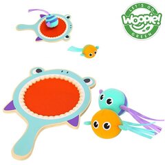 WOOPIE GREEN Игра на липучке CATCH BALL Аркадная ракетка + 2 рыбных шарика цена и информация | Развивающие игрушки | 220.lv