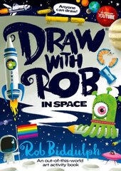 Draw With Rob: In Space: Space cena un informācija | Grāmatas mazuļiem | 220.lv