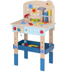 TOOKY TOY Деревянный стол для мастерской DIY цена и информация | Игрушки для мальчиков | 220.lv
