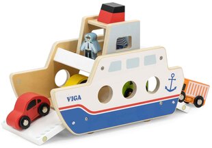 VIGA koka kuģu auto kapteinis 4gab. cena un informācija | Viga Toys Rotaļlietas, bērnu preces | 220.lv