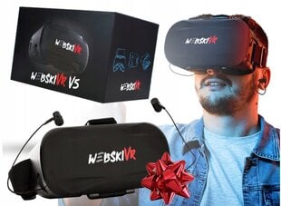 Virtuālās realitātes 3D brilles ar iebūvētām austiņām un magnētisko pogu цена и информация | Очки виртуальной реальности | 220.lv