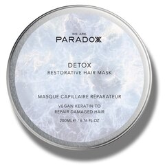 Маска для волос We are Paradoxx Detox Vegan Keratin Restorative, 200 мл цена и информация | Бальзамы, кондиционеры | 220.lv