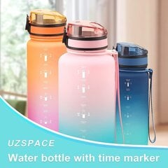 Посуда для напитков UZSPACE TRITAN без BPA, 500 мл, пластик цена и информация | Фляги для воды | 220.lv