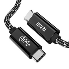 INVZI Кабель USB-C / USB4.0 Gen3 240 Вт 40 Гбит/с, 1 м (черный) цена и информация | Кабели для телефонов | 220.lv