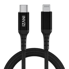INVZI Кабель INVZI USB-C на Lightning, MFi, 2 м (черный) цена и информация | Кабели для телефонов | 220.lv
