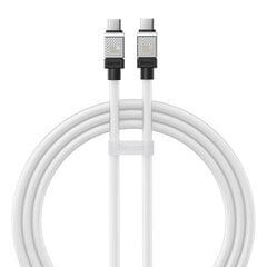 Cable USB-C to USB-C Baseus CoolPlay, 100W, 1m (white) цена и информация | Кабели для телефонов | 220.lv