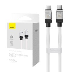 Cable USB-C do USB-C Baseus CoolPlay 100W 2m (white) цена и информация | Кабели для телефонов | 220.lv
