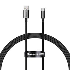 Cable USB do USB-C Baseus Superior100W 1m (black) цена и информация | Кабели для телефонов | 220.lv