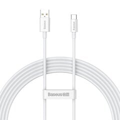 Cable USB do USB-C Baseus Superior 100W 2m (white) цена и информация | Кабели для телефонов | 220.lv