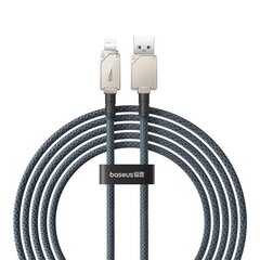 Кабель для быстрой зарядки Baseus USB/Lightning 2.4 А, 2 м (темно-синий) цена и информация | Кабели для телефонов | 220.lv